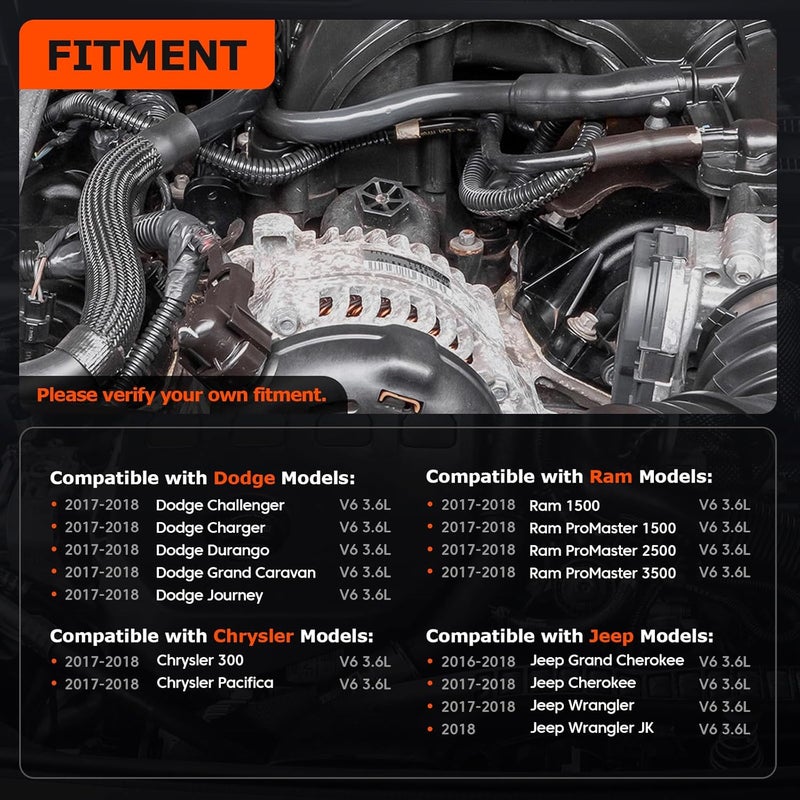 FILTERUP 926-959 Improved Full Aluminum Engine Oil Filter Housing Kit with Oil Cooler Sensors & Gaskets Compatible with 2017-2018 Chrysler 200 300, Dodge Charger Avenger, Jeep Wrangler, Ram ProMaster 3.6L V6 - Image 2